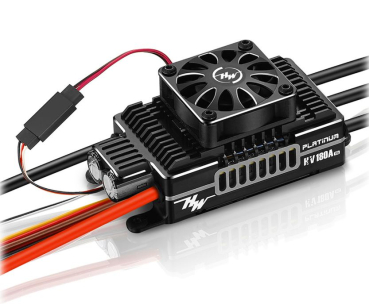 HW30209103 Hobbywing Platinum Pro 180A HV Regler V5 6-14s, 10 A BEC
