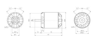 KAV30.0232 BL-Motor Kavan C2836-915 2-4S 9-12"