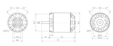 KAV30.0268 BL-Motor C3548-800 3-5S