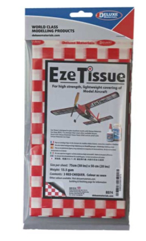 44147 Bespannpapier EZE kariert rot/weiß 3 Bögen