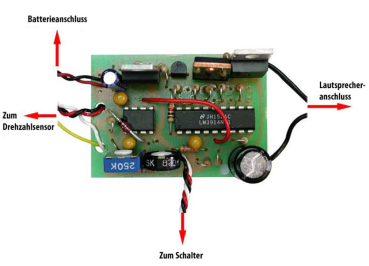 65105 Soundmodul groß Benzin/Diesel-Motor mit Horn