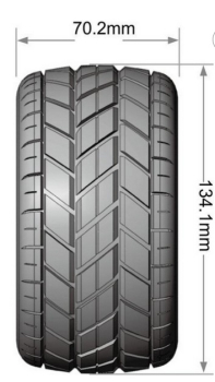 MT-ROCKET MFT 1/10 soft auf 2.8 Felge schwarz