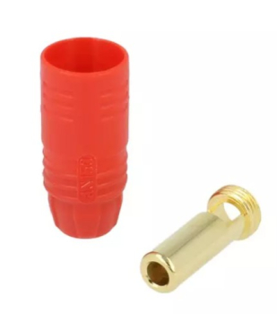 MT1457 7 mm Goldsteckersystem AS150 - 150A - Stecker rot