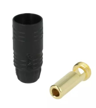 MT1459 7 mm Goldsteckersystem AS150 - 150A - Stecker schwarz