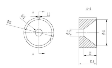 15398 Startergummi Ø 52mm /Innen-Ø 45mm