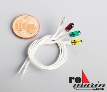 RO1655 Glühlampe 6V D3 Rot 100mm 2 Stück