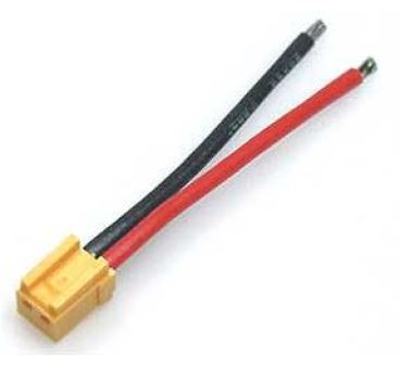 RS571 Molex2pol Akku-Anschlußkabel gelb