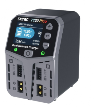 SK100236-91 SkyRC Duo-Lader T120 Pico AC 2 x 60W