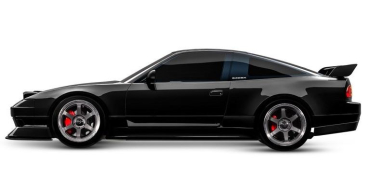 TRX105237-4-BLK 4-TEC Nissan 240SX schwarz 1/10 Drift RTR Brushed