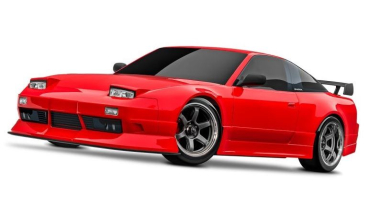 TRX105237-4-RED 4-TEC Nissan 240SX rot 1/10 Drift RTR Brushed