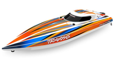 TRX106064-4-ORNG DISRUPTOR orange 26 Zoll V-Rumpf Boot Selbstaufrichtung ohne Akku und Ladegerät