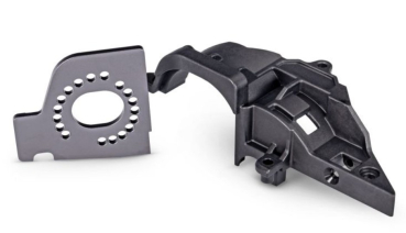 TRX10769R Motor Alu-Platte grau & Getriebeabdeckung