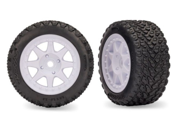 TRX10872-WHT Reifen/F. TRX Mini-Rally White F 2 Stück