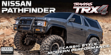 TRX110056-4-SLVR TRX-4 Nissan Pathfinder / Terrano silber 1/10 RTR Brushed, Clipless,