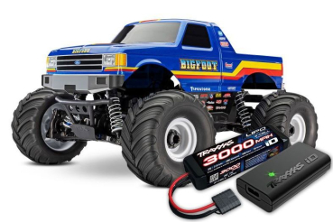 TRX67134-4Z-BLUE Bigfoot 4x4 BL-2S blau 1/10 Monster-Truck RTR BL-2S Brushless, HD-Teile