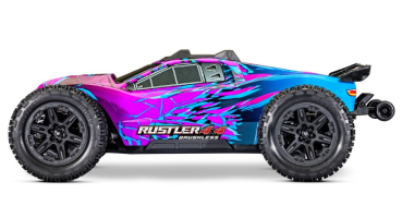 TRX67464-4-PRPL Rustler 1/10 4x4 Stadium-Truck purple  RTR VX3