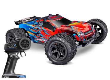 TRX67464-4-RED Rustler 1/10 4x4 Stadium-Truck rot RTR VX3