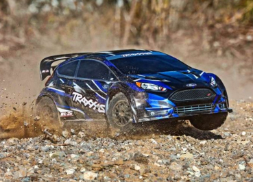 TRX74154-4BLUE TRAXXAS 1/10 Ford Fiesta ST 4x4 Brushless BL-2S Rally RTR