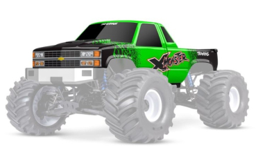 TRX7697-GRN Karosserie X-Maxx-MT Chevy K1500 grün mit Aufkleber TRAXXAS