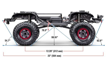 TRX82044-4GRAY TRAXXAS TRX-4 Sport High Trail Edition grau