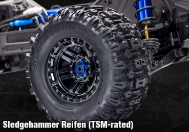 TRX89087-4-BLUE MAXX Ultimate 4x4 Elektro Monster Truck Brushless 1/10 RTR blau