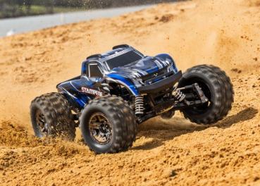 TRX90376-4-BLUE Traxxas Stampede 4x4 VXL Monster Truck 1/10 RTR HD