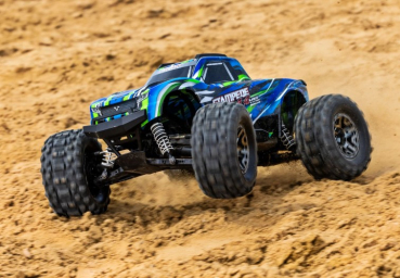 TRX90376-4-GRN Traxxas Stampede 4x4 VXL Monster Truck 1/10 RTR HD