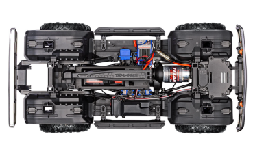 TRX91076-4-BLUE TRX-4 72 Chevy Blazer blau 1/10 Crawler RTR mit Interieur, Brushed, Clipless