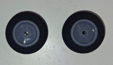 X3412-62 Räder 25mm Moosgummi/grau 2 Stück