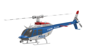 217014 Torcster Hubschrauber Bell 206 Jet Ranger Polis Pro Brushless 6G/3D 312mm RTF