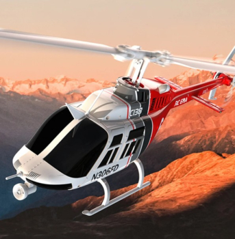 216629 Hubschrauber Bell 206 Jet Ranger rot-weiss 6G 312mm RTF