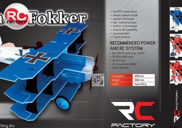 C9227 Crack- FOKKER 3Decker 890mm BLAU Kit