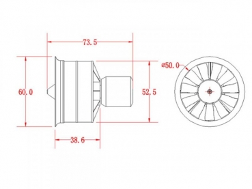 C9769 Impellereinheit 50 mm / 5400 KV / 3S