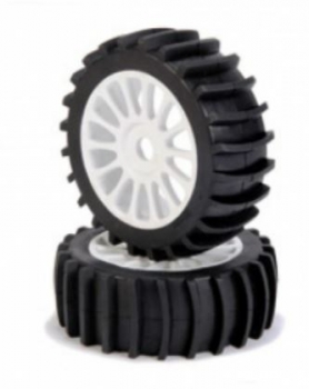 500900062 1:8 Reifen Felgen Set Beach Tires 2 St. weiß