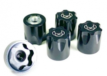 2560024 Radnabe M4/ALU Ø11mm/Länge 12mm schwarz 4 St.