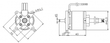 AL4207 BL-Motor DP AL42-07 3-5S/710kv