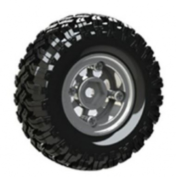 015-24008 Reifen/F. 1:24/Crawler Beadl. 4 Stück