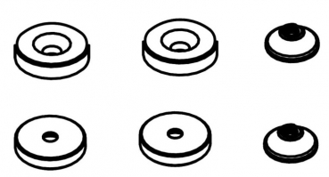 021-17223053 Karosserie- Magnete-Set AMX 2er-Set 2+2+2