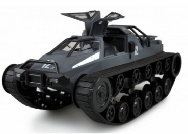 22439 Military-Police Kettendrift-Fahrzeug 1:12 grau/blau