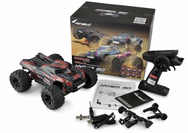 22629 HYPER GO TRUGGY BRUSHLESS 4WD 1:16 RTR SCHWARZ/ROT