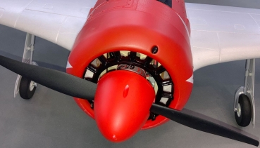 24100 AMXFLIGHT YAK-11 ROT/WEISS EPO 6S PNP