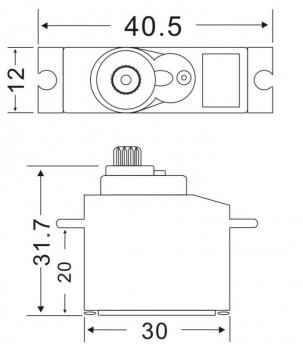 C5638 Servo Master DS3012MG 30x12x31mm 32N/0,09s 