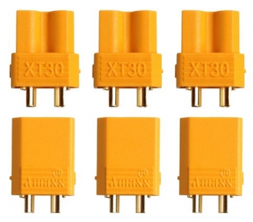 AM-626-3P XT-30 Stecker/Buchse Mini 3 Paar Amass