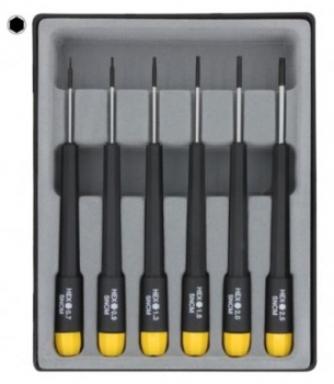 280-63 Schraubendreher-Set Sechskant 0,7-2,5mm 6 Stück