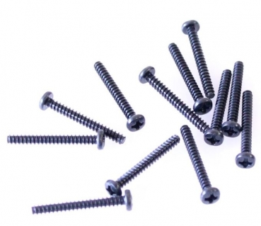 7231 Schneidschrauben 3x25mm Flachkopf/Kreuz 12 Stück