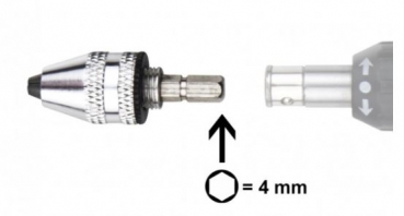 MBS01 Schnellspannfutter 4mm Minibit 0,3-3,2