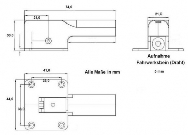 DPER02LN Einziehfahrwerk-Mechanik