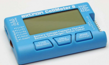 X5501 Lipo-Checker 1-8S Cellmeter blau
