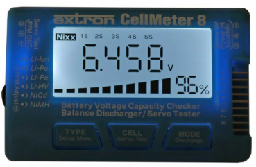 X5501 Lipo-Checker 1-8S Cellmeter blau