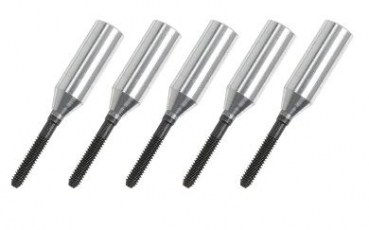 GF-2103-003 Aluminium Hülsen M2 Kohlefaserstäbe 4mm G-Force-RC